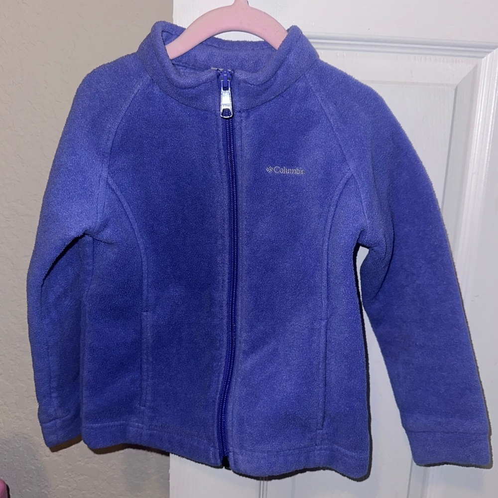 Toddler Girls Purple Fleece Columbia Jacket 4T